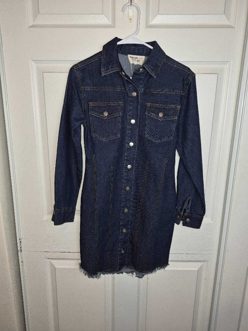 NWT Jolie & Joy Longline Denim Shirt Dress.